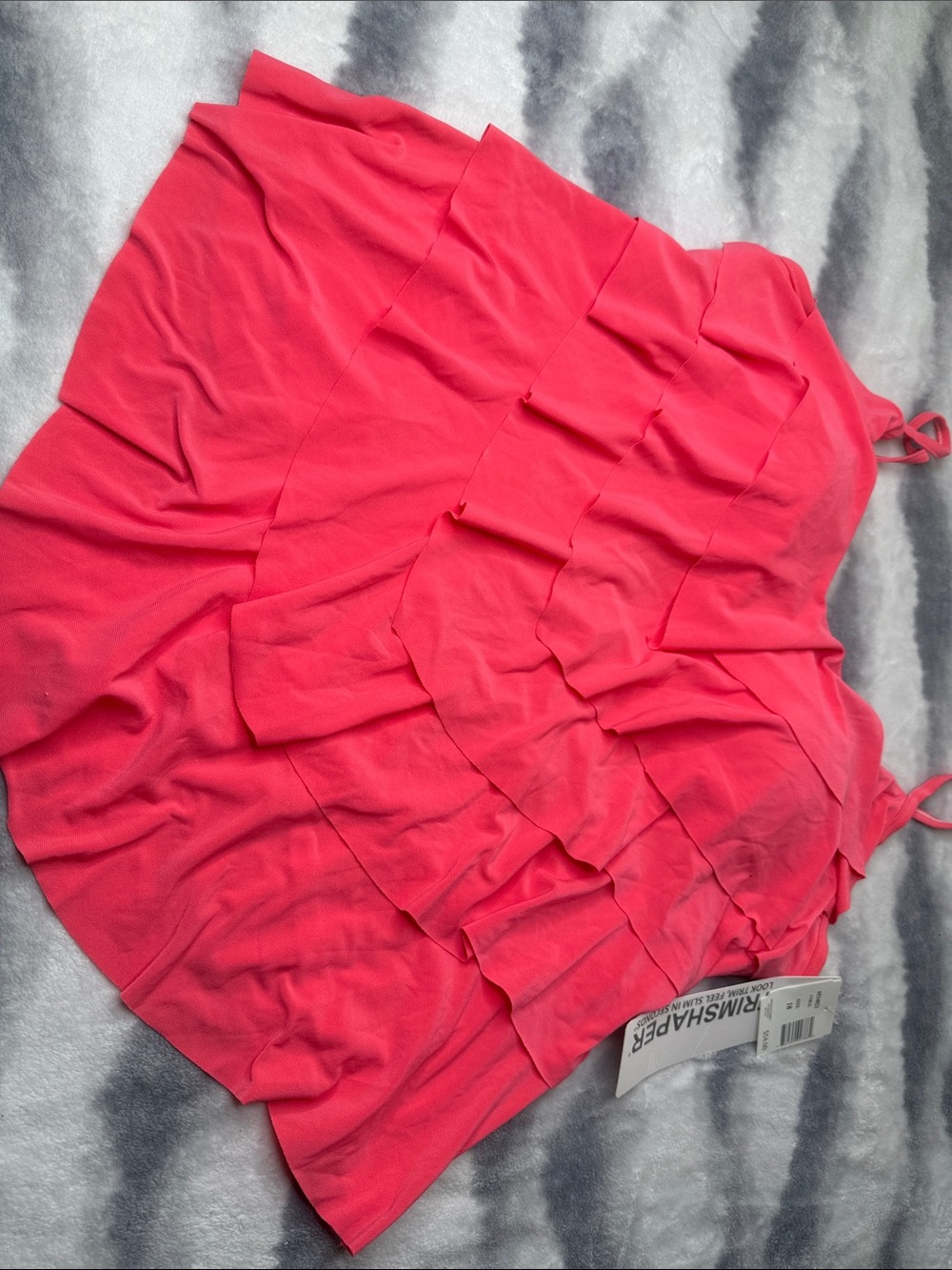 Maidenform Hot Pink Ruffle One-Piece Swimsuit